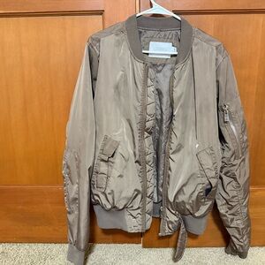 Eleven Paris Brown Bomber Jacket